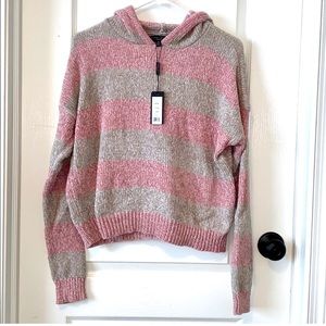 Romeo + Juliet couture cropped hooded sweater
